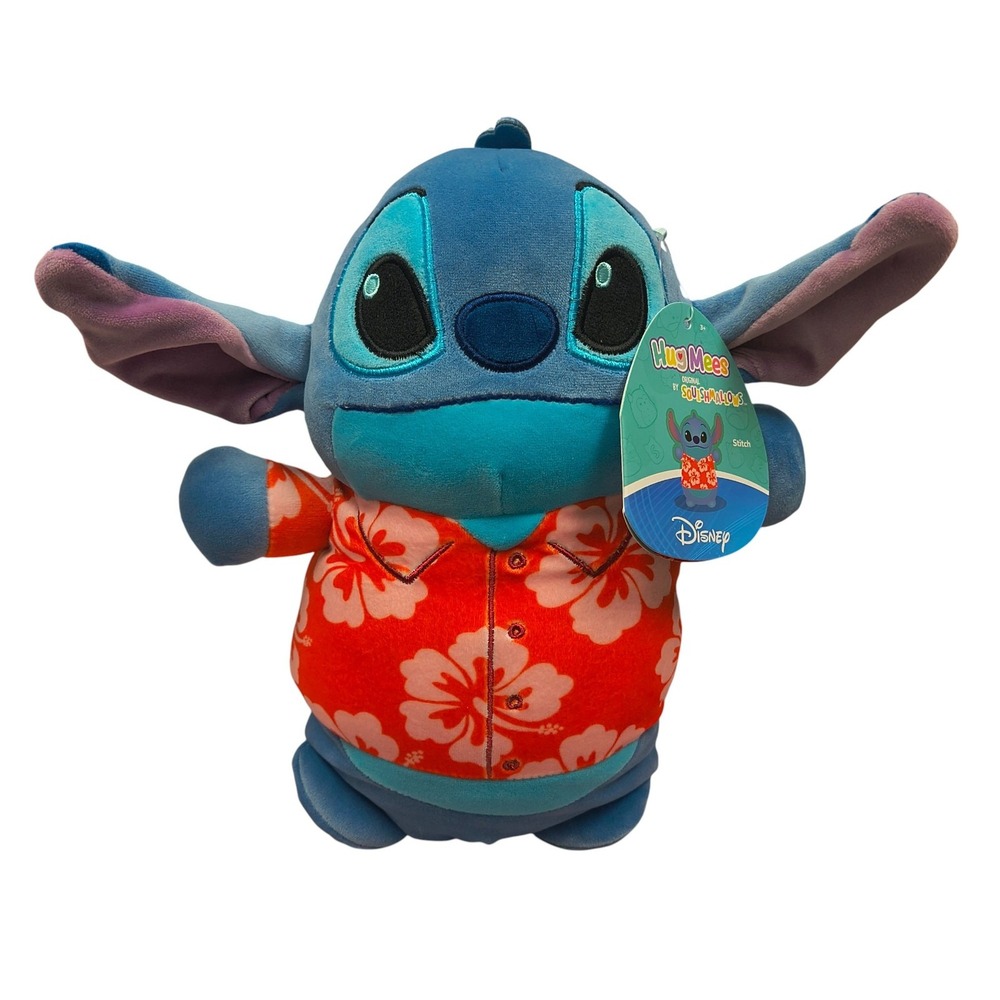 Squishmallows Hug Mees Disney Hawaiian Stitch 10 inch Plush